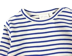 Petit Piao deep cobalt/dark off white stribet t-shirt modal